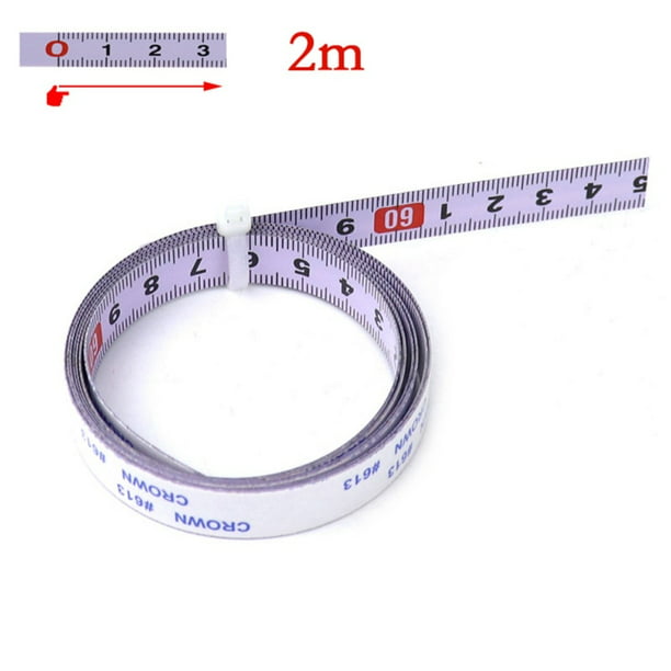 Self Adhesive Miter Saw Track Tape Measure Backing Metric Steel Ruler 1M-5M 